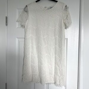 Lulu’s Lace Dress Off White